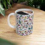 ماگ طرح رنگ و نقاشی مدل NM3259