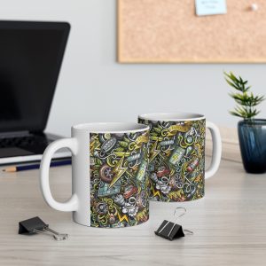 ماگ طرح نقاشی ماشین مدل NM3290