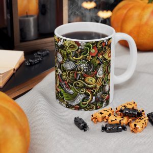ماگ طرح نقاشی گل فوتبال رنگی مدل NM3269