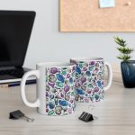 ماگ طرح نقاشی ماهی و صدف مدل NM3281