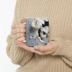 ماگ طرح سه بعدی حیوانات جغد مدل NM3175