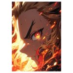تابلو شاسی نورو استور طرح انیمه شیطان کش Demon Slayer مدل NV1519