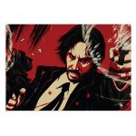 پوستر  طرح فیلم John Wick Keanu Reeves مدل NV0369