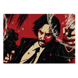 پوستر  طرح فیلم John Wick Keanu Reeves مدل NV0369