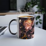 ماگ حرارتی نورو استور طرح انیمه شیطان کش هاشیرا شعله - Kyojuro Rengoku - Kimetsu no Yaiba - Demon Slayer کد NM0641