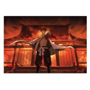پوستر طرح انیمه سرنوشت سیبر Fate Anime Saber مدل NV0501