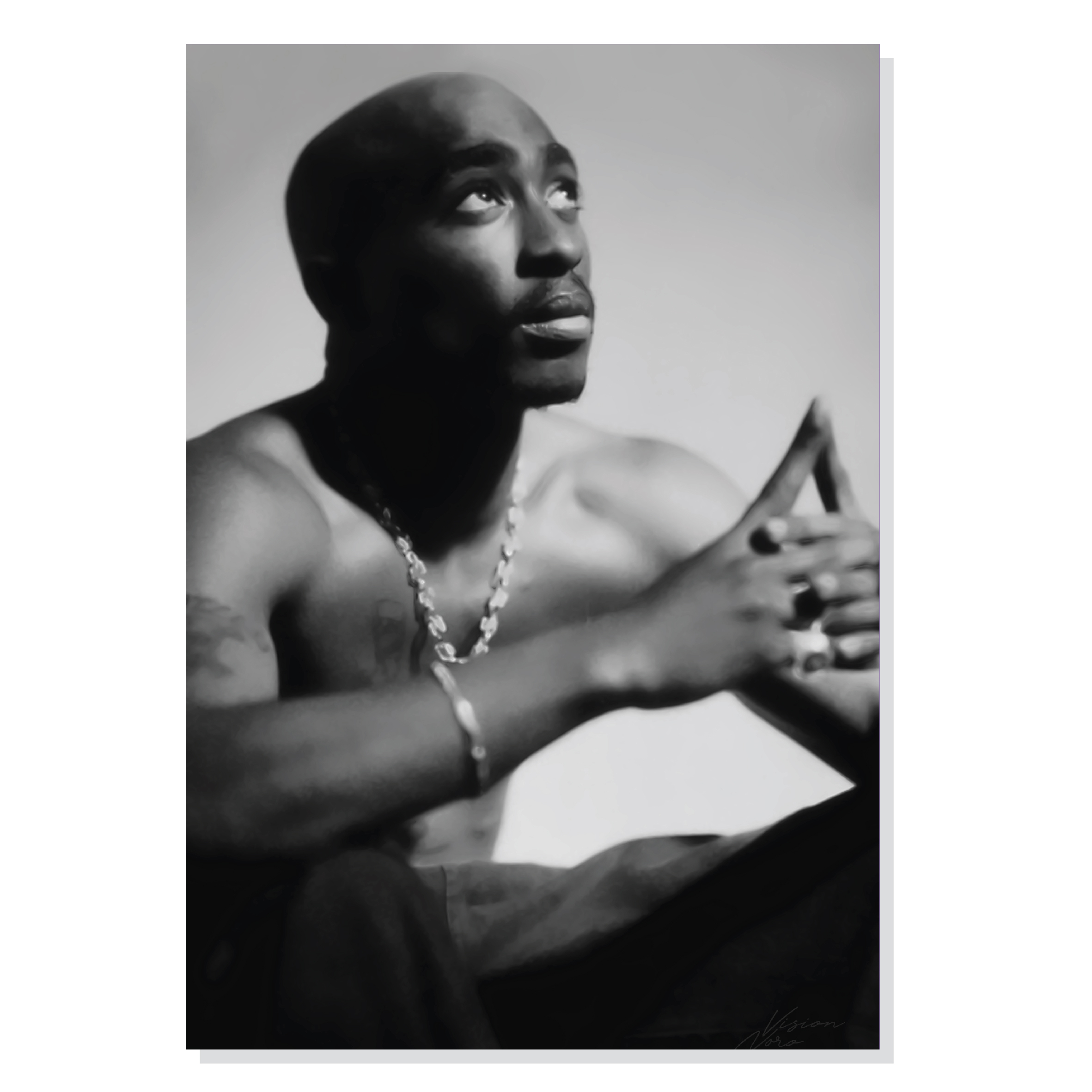 پوستر  طرح توپاک Tupac Shakur مدل NV0150