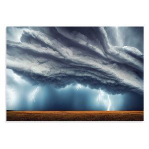 پوستر طرح طوفان و آذرخش Storm Photography مدل NV0756
