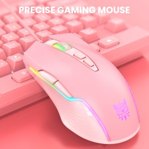 ماوس مخصوص بازی اونیکوما مدل CW905 Peach Gradient