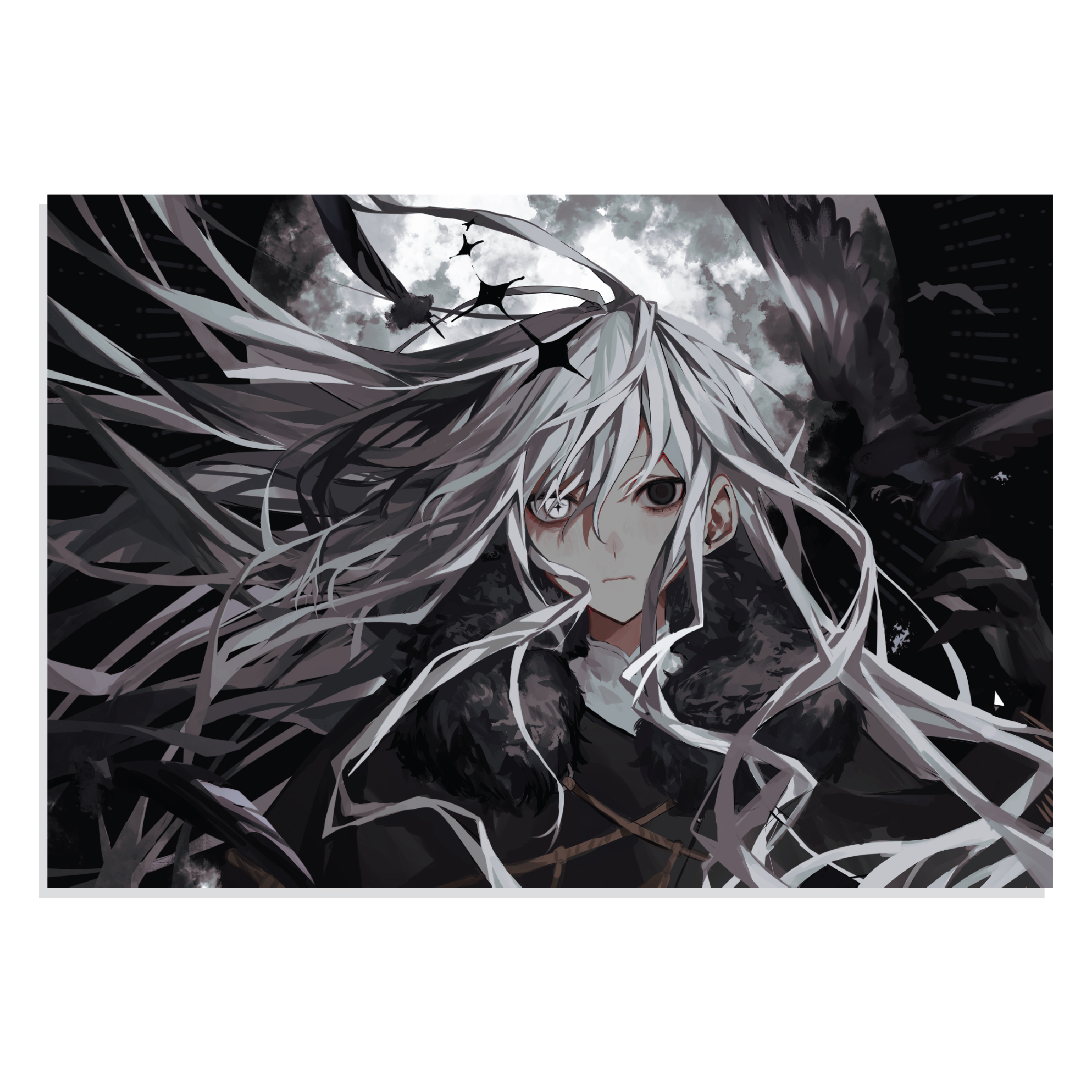 پوستر  طرح انیمه پرنده سیاه Black Bird Anime مدل NV0551