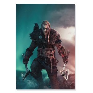 پوستر طرح گیمینگ کیش قاتل Assassins Creed Valhalla مدل M0118