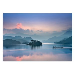 پوستر  طرح دریاچه مه آلود Foggy Lake مدل NV0795