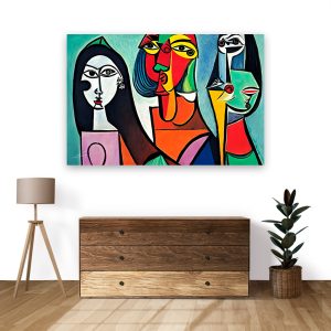 پوستر طرح چهره کوبیسم مدل NV0048