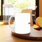 ماگ نورو استور طرح نوشته من احساس خوشبختی میکنم کد NM13584