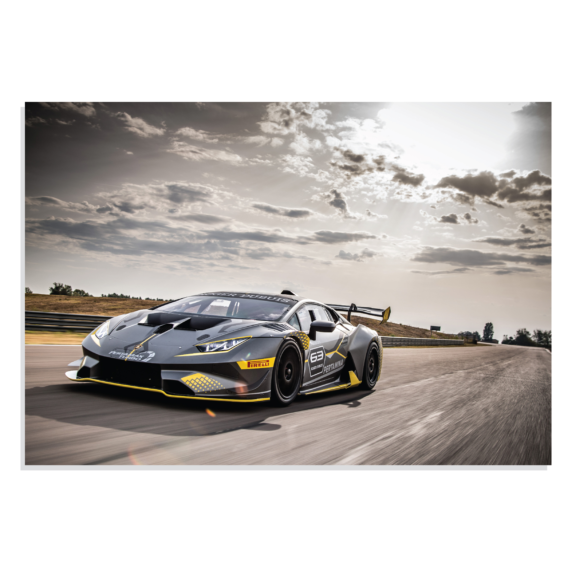 پوسترطرح ماشین لامبورگینی هوراکان Lamborghini Huracan STO 2018 مدل NV0669