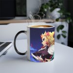 ماگ حرارتی نورو استور طرح انیمه شیطان کش هاشیرا شعله - Kyojuro Rengoku - Kimetsu no Yaiba - Demon Slayer کد NM0638