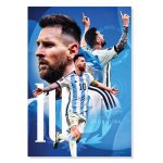 پوستر  طرح جام جهانی 2022 Lionel Messi مدل NV0111