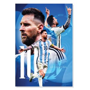 پوستر  طرح جام جهانی 2022 Lionel Messi مدل NV0111