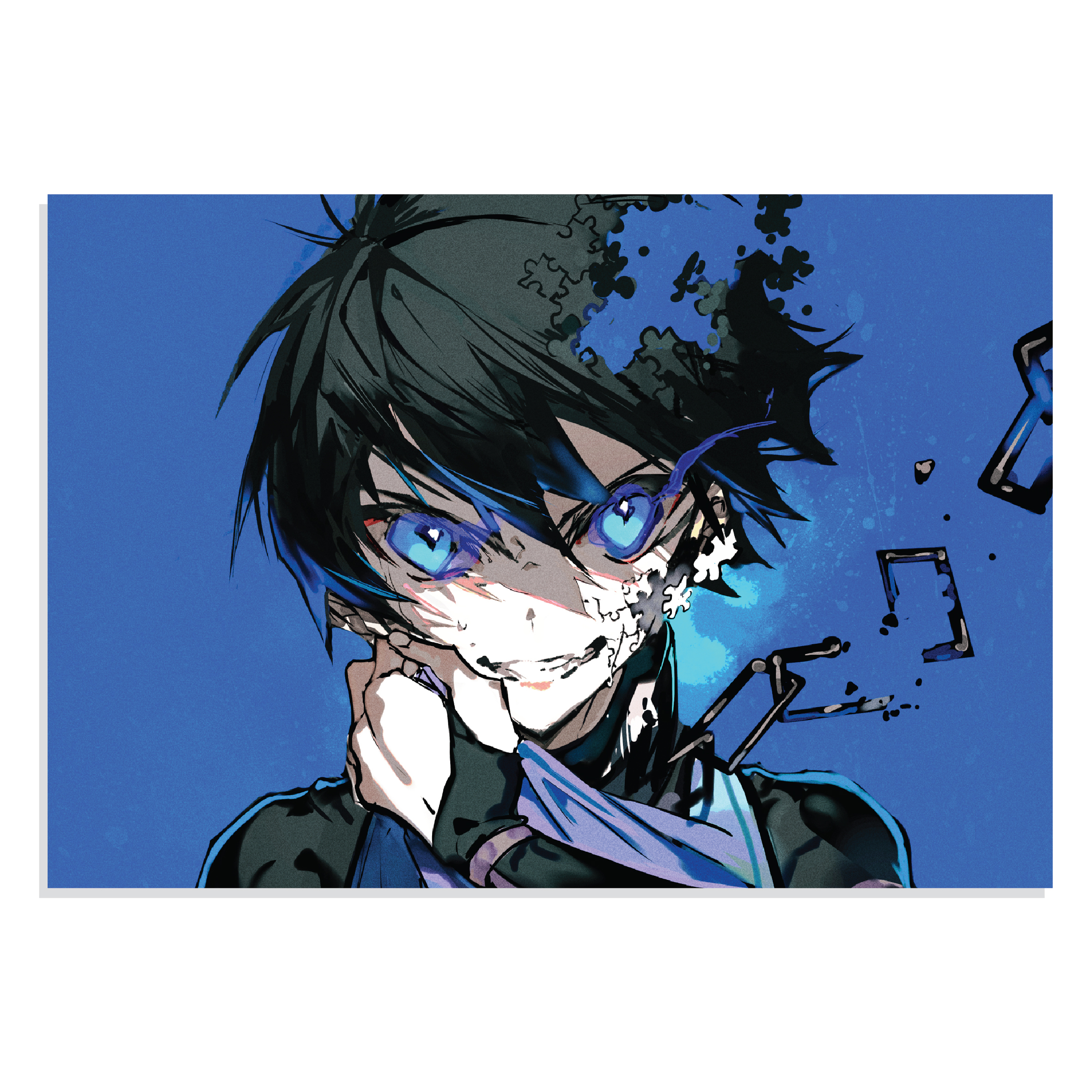 پوستر  طرح انیمه قفل آبی Blue Lock Anime مدل 0502
