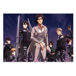 پوستر طرح انیمه Attack on Titan مدل NV0293