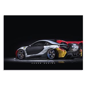 پوست طرح ماشین بی ام دبلیو آی 8 BMW I8 مدل NV0640
