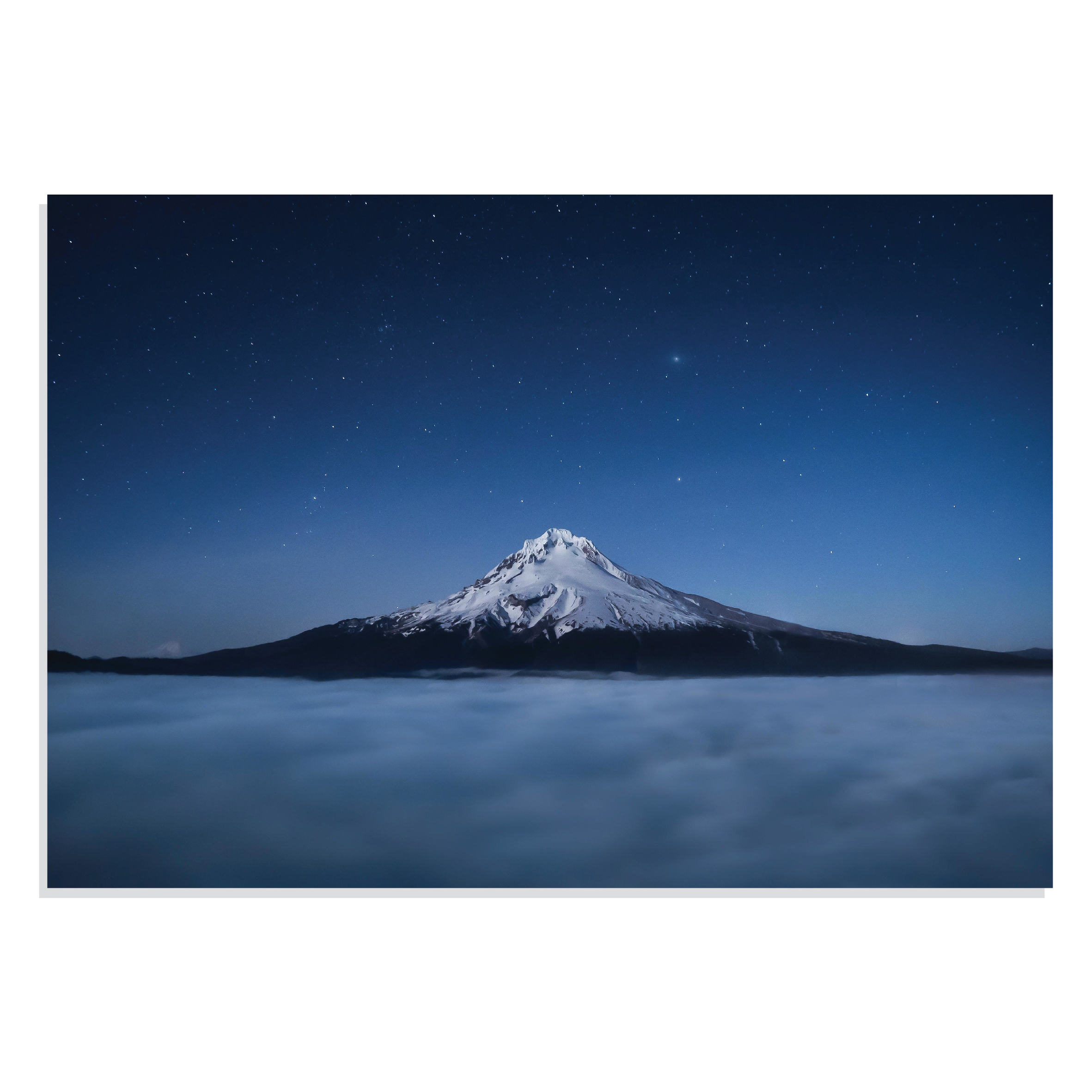 پوستر  طرح کوه هود در بالای ابرها Mount Hood Above the Clouds مدل NV0843