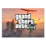 پوستر  طرح بازی GTA جی تی ای مدل NV0351