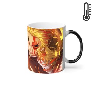 ماگ حرارتی نورو استور طرح انیمه شیطان کش هاشیرا شعله – Kyojuro Rengoku – Kimetsu no Yaiba – Demon Slayer کد NM0642