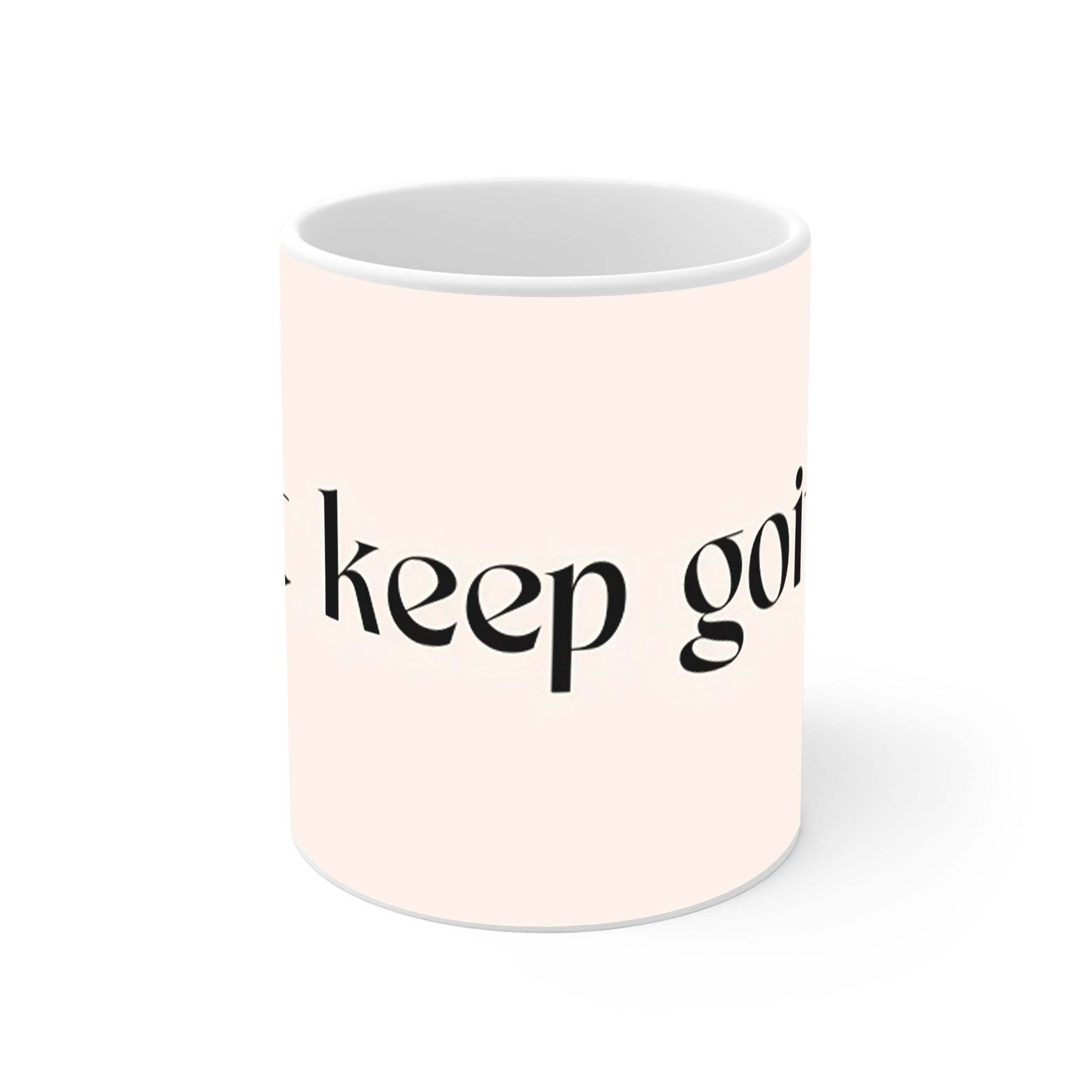 ماگ نورو استور طرح نوشته ادامه بده Just keep going کد NM13683