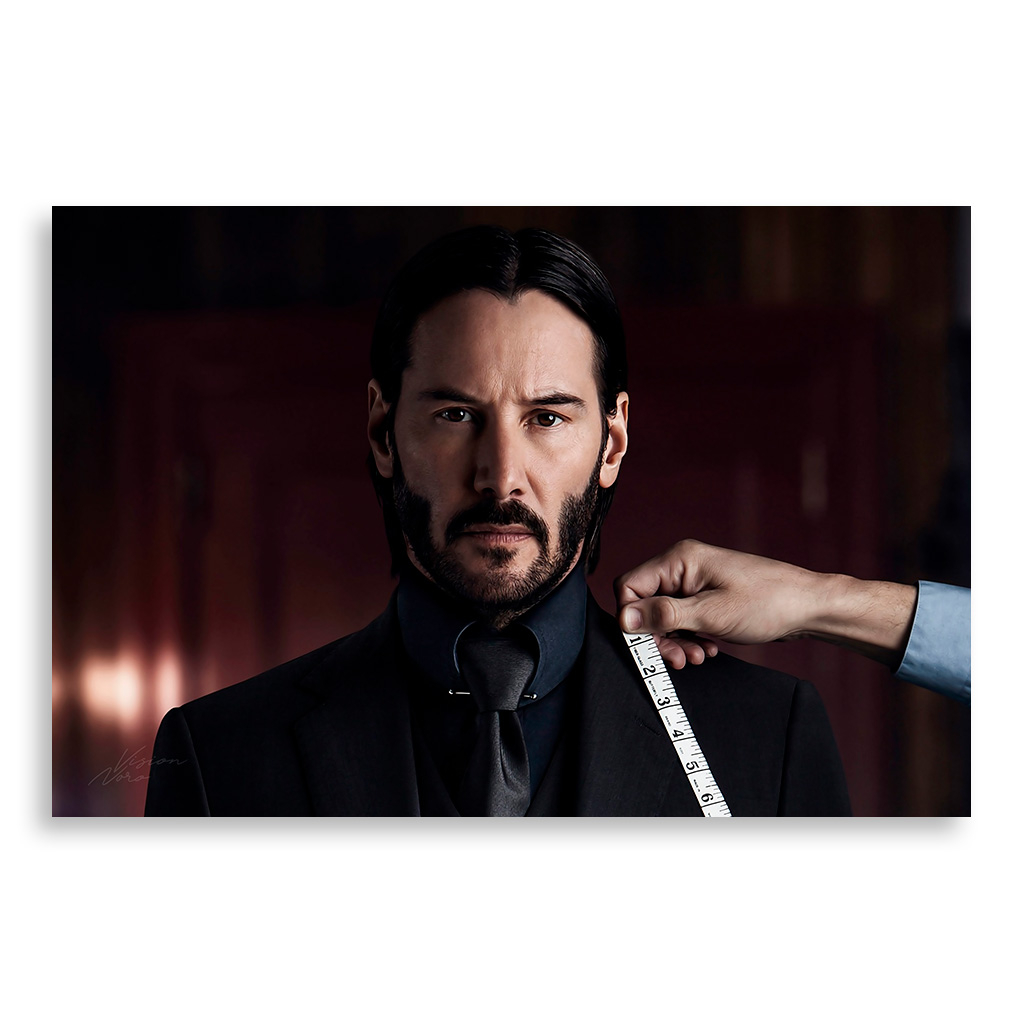 تابلو شاسی طرح فیلم John Wick Keanu Reeves مدل NV0373