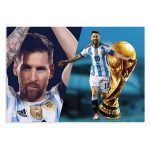 پوستر  طرح جام جهانی 2022 Lionel Messi مدل NV0106
