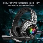 هدست مخصوص بازی اونیکوما مدل K19 Camo-Grey