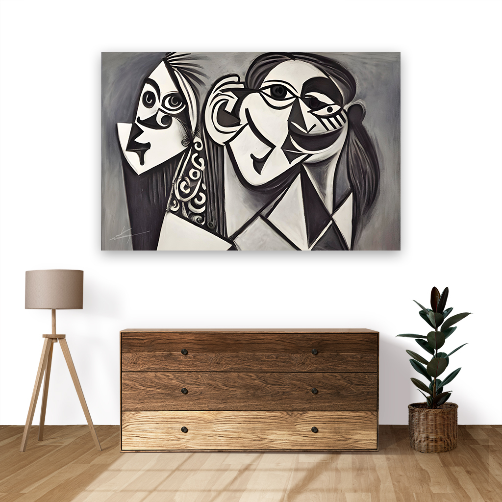 پوستر طرح چهره کوبیسم مدل NV0047