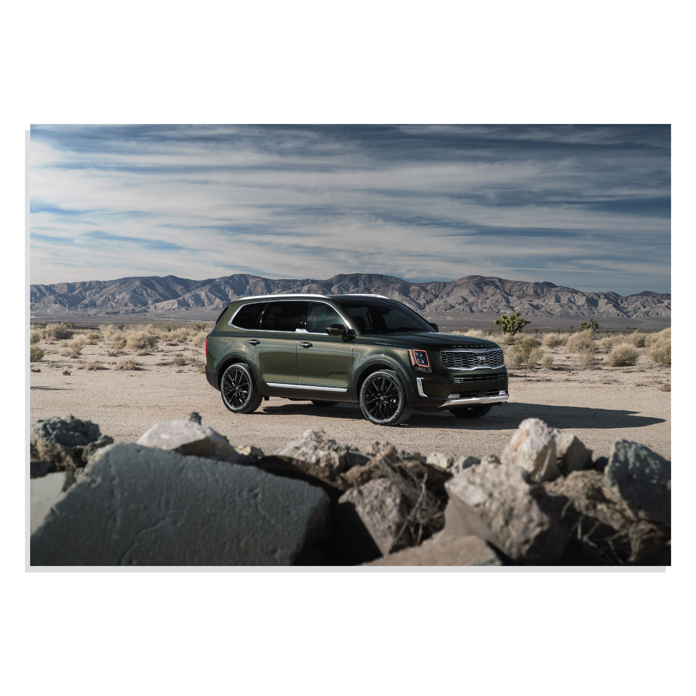 پوسترطرح ماشین کیا تلوراید Kia Telluride 2020 مدل NV0663