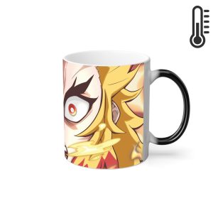 ماگ حرارتی نورو استور طرح انیمه شیطان کش هاشیرا شعله – Kyojuro Rengoku – Kimetsu no Yaiba – Demon Slayer کد NM0635
