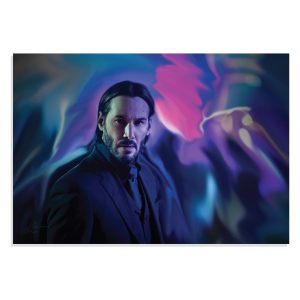 پوستر طرح فیلم John Wick Keanu Reeves مدل NV0372