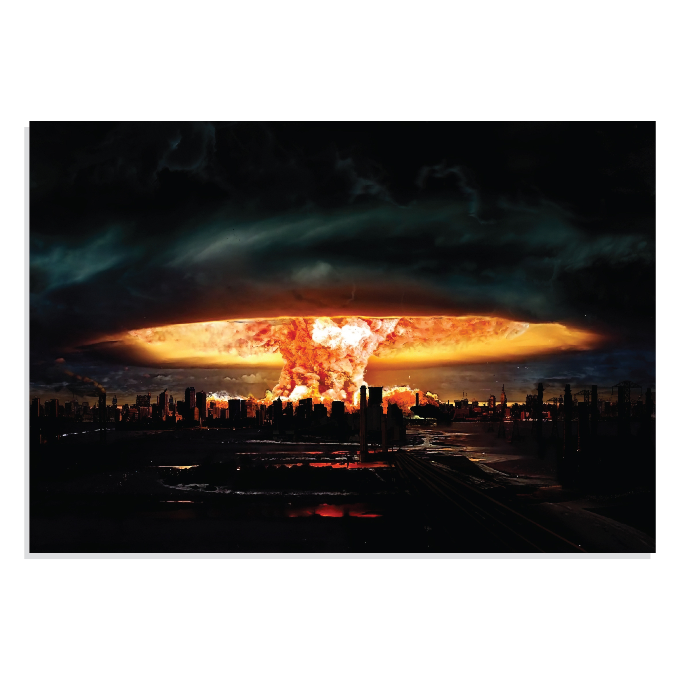 پوستر طرح انفجار اتمی Atomic Cityscape مدل NV0770