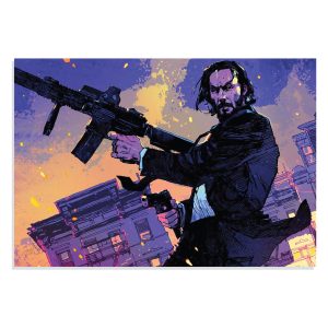 پوستر طرح فیلم John Wick Keanu Reeves مدل NV0371