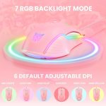 ماوس مخصوص بازی اونیکوما مدل CW905 Peach Gradient