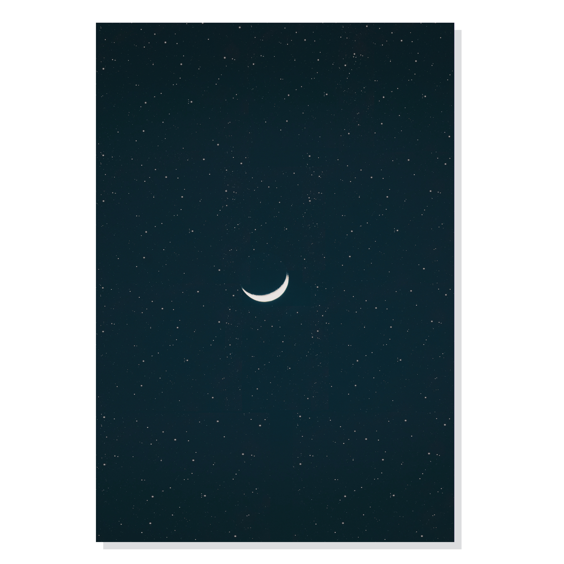 تابلو شاسی طرح حلال ماه Half Moon مدل NV0807