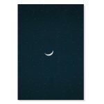 پوستر طرح حلال ماه Half Moon مدل NV0807