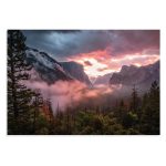 پوستر طرح یوسمیتی مه آلود Misty Yosemite مدل NV0828