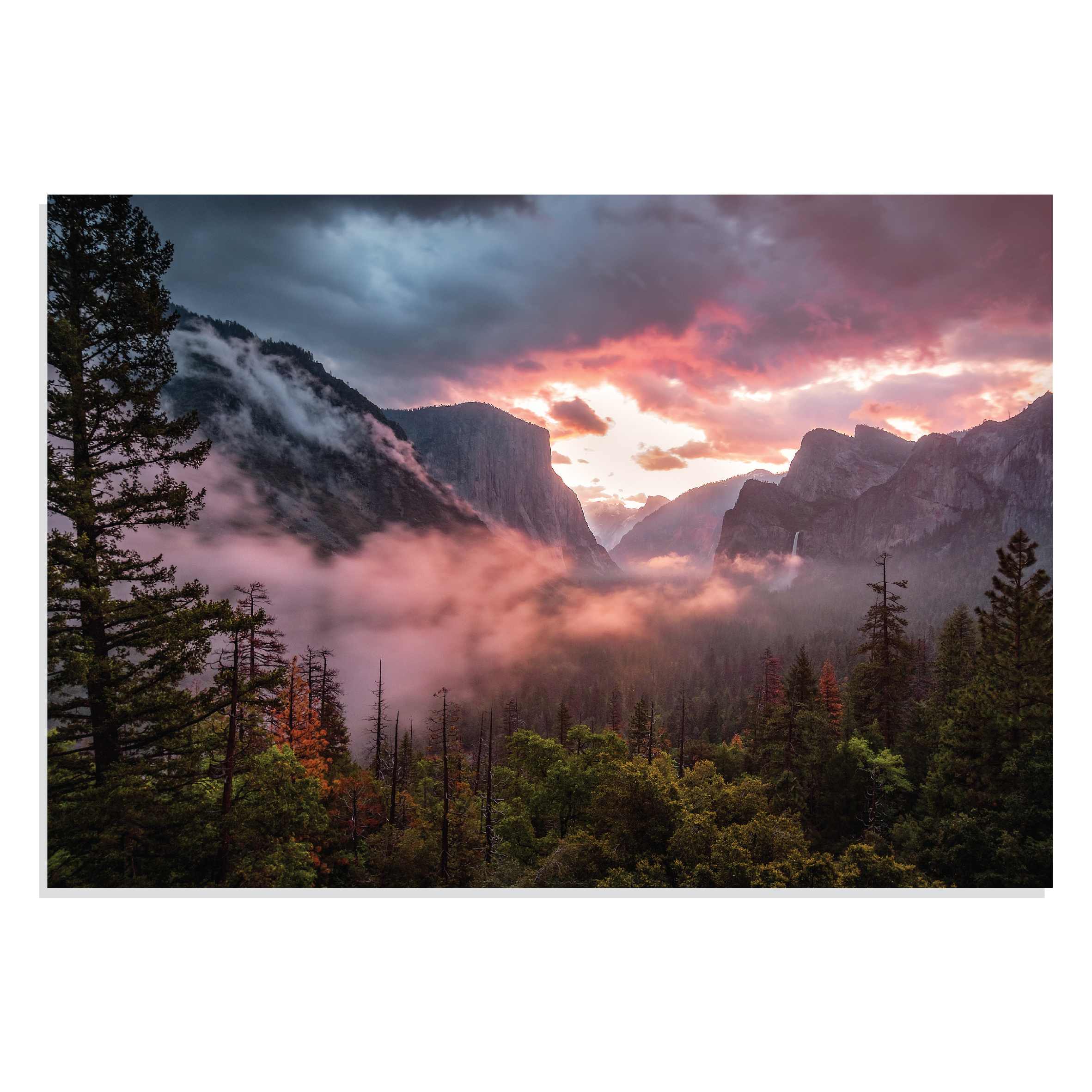 پوستر طرح یوسمیتی مه آلود Misty Yosemite مدل NV0828