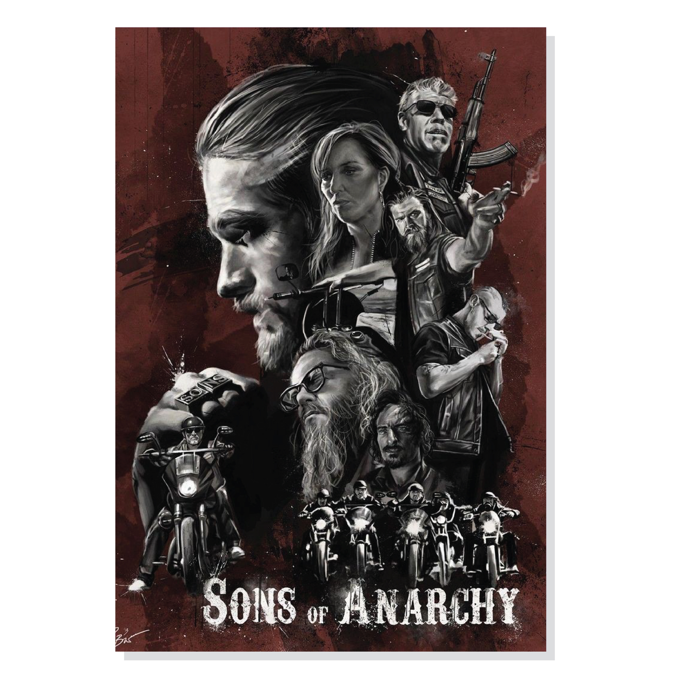 پوستر طرح سریال Sons of Anarchy SOA مدل M0434