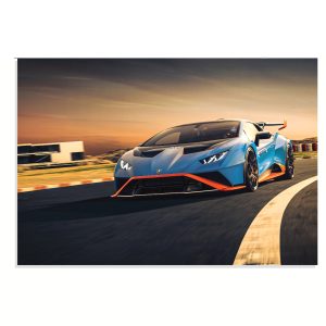 پوسترطرح ماشین لامبورگینی هوراکان Lamborghini Huracan STO 2018 مدل NV0667
