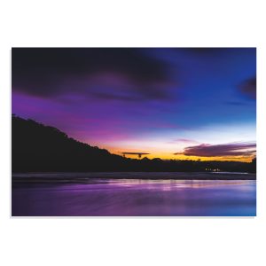 پوستر طرح چشم انداز زیبای دریاچه هنگام غروب آفتاب Beautiful View of Lake During Dawn مدل NV0776
