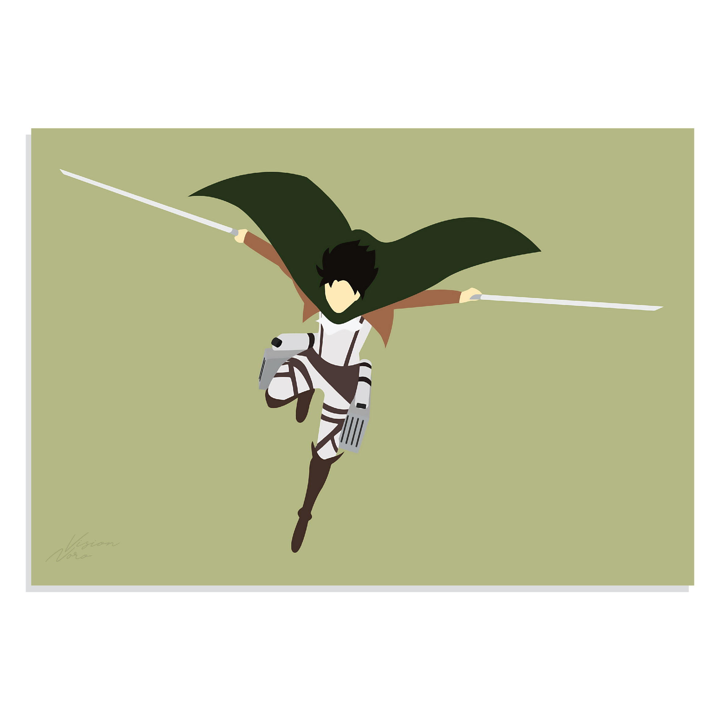 پوستر طرح انیمه Attack on Titan مدل NV0294