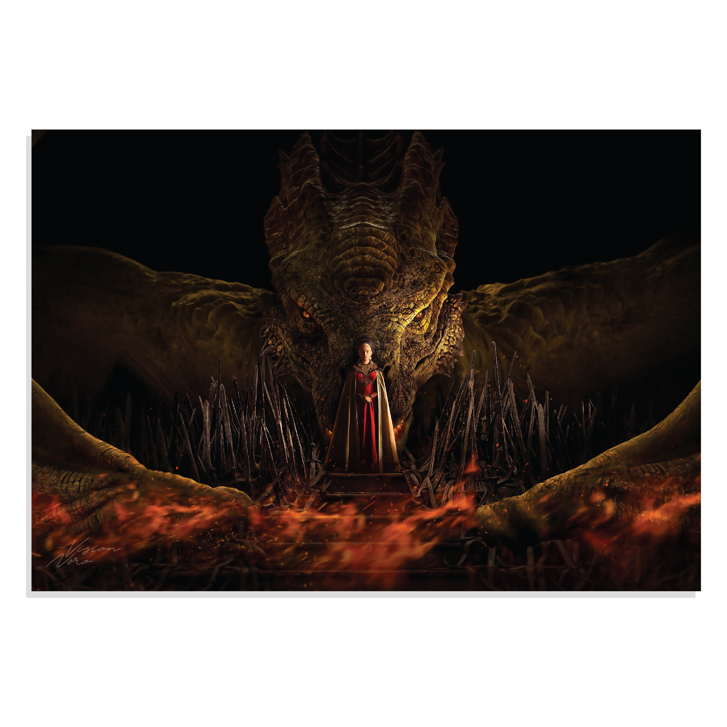 پوستر  طرح سریال House of the Dragon مدل NV0269