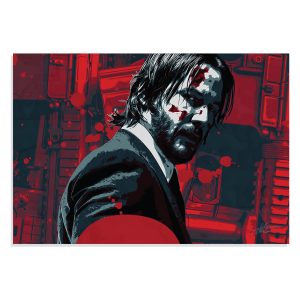 پوستر  طرح فیلم John Wick Keanu Reeves مدل NV0370