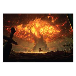 پوستر  طرح Gaming بازی دنیای وارکرفت جنگ برای ازراث مدل NV0958